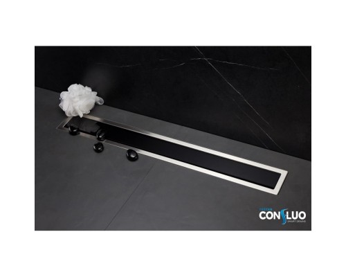 Душевой лоток Pestan Confluo Premium Black Glass Line 450 13000291