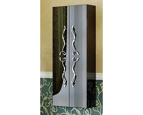 Шкаф пенал Clarberg Due amanti 50 DUE0505BLK Черный без ручек