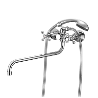 Смеситель для ванны с длинным изливом Milardo Duplex DUPSB02M10