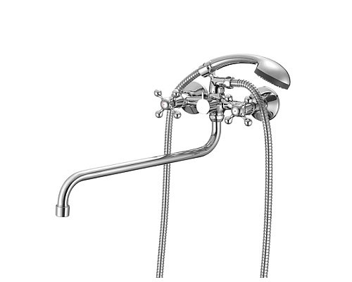 Смеситель для ванны с длинным изливом Milardo Duplex DUPSB02M10