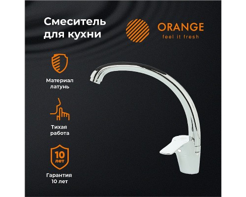 Смеситель для кухни Orange Dia Хром