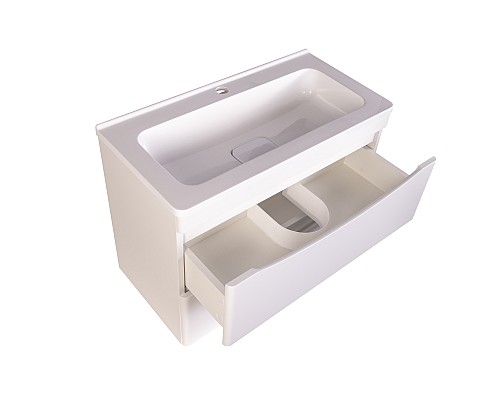 Тумба под раковину Style line Бергамо СС-00002320 подвесная белая