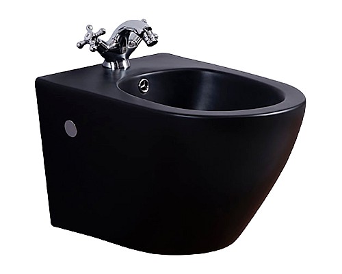 Биде Timo Kulo TK-404MB подвесное Черное матовое