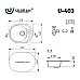 Кухонная мойка Ulgran Classic U-403-308 Черная
