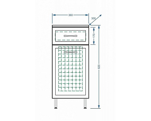Комод Stella Polar Концепт 36 SP-00000152 напольный Комод Stella Polar Концепт 36 SP-00000152 напольный