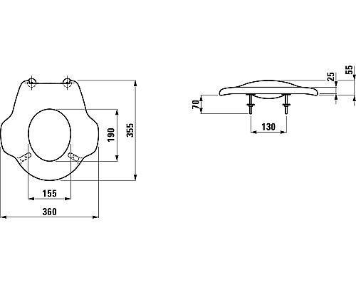 Крышка-сиденье Laufen Florakids 8.9103.2.300.000.1 для детского унитаза