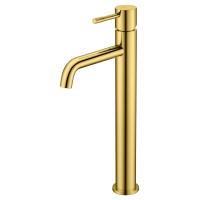 Смеситель для умывальника высокий, Boheme Uno. Gold
