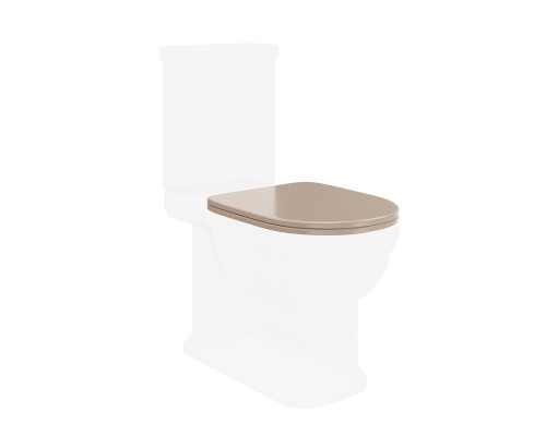 Сиденье для унитаза Kerama Marazzi POMPEI Soft close - Clip up, камео бежевый