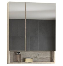 Зеркальный шкаф Comforty Парма 60 Дуб дымчатый