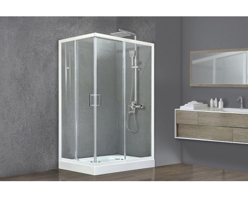 Душевой уголок Royal Bath HP 120х80 RB8120HP-T-R с поддоном Белый