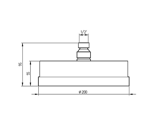 Верхний душ Migliore Torino 31703 Золото