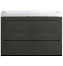 Тумба под раковину Art&Max AM-Platino-900-2C-SO-GM подвесная Серый матовый