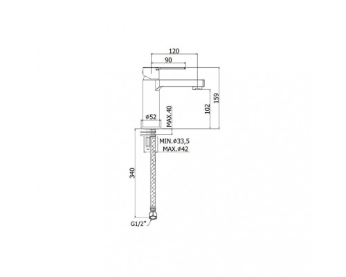 Смеситель Paffoni Ringo RIN071CR для раковины