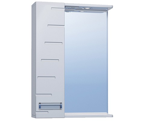 Зеркало со шкафом Vigo Diana 50 L z.DIA.50.L.El с подсветкой Белое