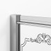 Душевой уголок Ambassador Royal 100x100 18015105 профиль Хром стекло белое с рисунком