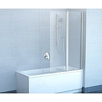 Шторка для ванны Ravak CVS2 7QRA0100Z1 100 R белый стекло 