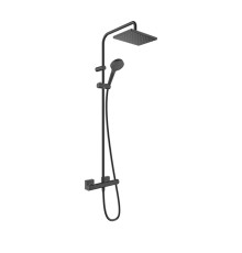 Душевая система Hansgrohe с термостатом черный матовый
