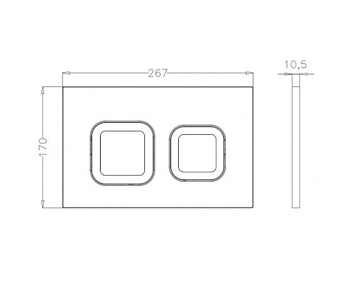Инсталляция Pestan Sava Fix Slim SET40006470 для унитаза с клавишей смыва Белый глянец