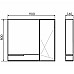 Зеркало со шкафом Comforty Мерано 90 00-00008508 Дуб дымчатый