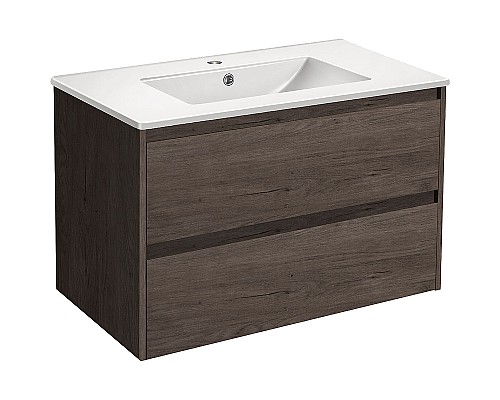 Тумба под раковину Vincea Gio 80 VMC-2G800RO подвесная R.Oak