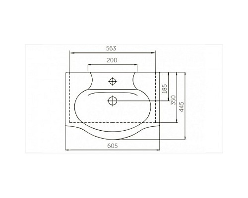 Раковина Corozo Элегия 60 SD-00000005