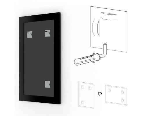 Зеркало Evoform Definite 154х74 BY 1118 в багетной раме - Золотой акведук 61 мм