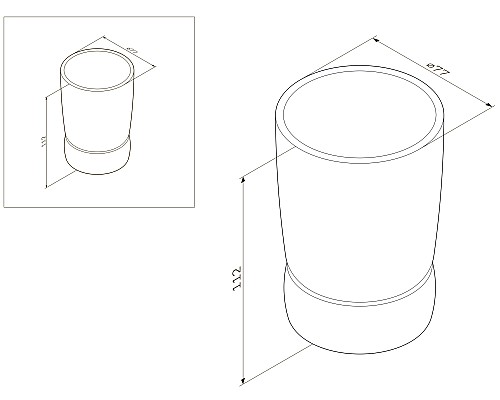 Стакан AM.PM Sensation A3031300