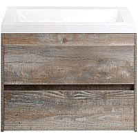 Тумба под раковину Art&Max Family-750-2C-SO-PE подвесная Бетон Экзотик