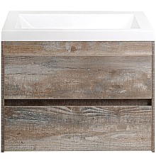 Тумба под раковину Art&Max Family-750-2C-SO-PE подвесная Бетон Экзотик
