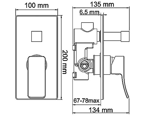 Душевая система WasserKRAFT Aller A16190 Хром