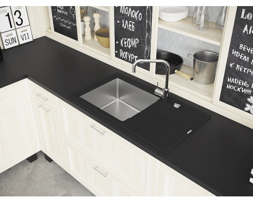 Кухонная мойка Florentina Комби-860 21.400.D0860.305 Грей