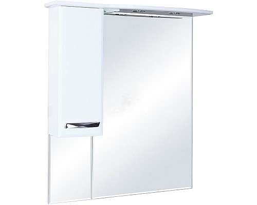 Зеркало со шкафом Bellezza Балтика 90 4618915002017 с подсветкой L Белое