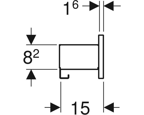 Полка Geberit Smyle Square 500.362.00.1 Белая
