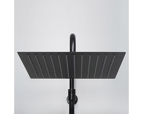 Душевая система WasserKRAFT A29901 с термостатом Черная матовая