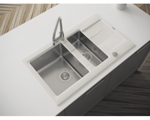 Кухонная мойка Florentina Комби-860К 21.410.D0860.202 Шампань