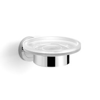 Мыльница стеклянная к стене круглая LANGBERGER 11015A