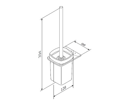 Стойка с туалетной щеткой AM.PM Inspire 2.0 A50A33400 Стойка с туалетной щеткой AM.PM Inspire 2.0 A50A33400
