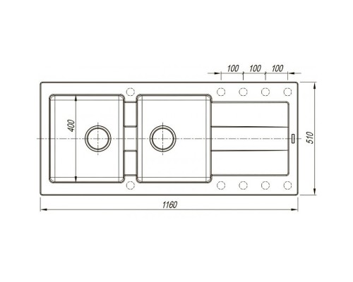 Кухонная мойка Florentina Комби-1160 21.415.E1160.107 Песочная
