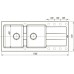 Кухонная мойка Florentina Комби-1160 21.415.E1160.107 Песочная