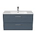 Тумба под раковину Kerama Marazzi PIANO Classic подвесная с ящиками 95, синий матовый