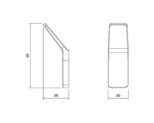 Крючок Iddis Slide SLIGM10i41 Графит матовый