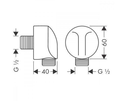Шланговое подключение Hansgrohe FixFit E золото