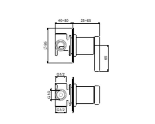 Смеситель для душа Webert Coral CO880101015, хром