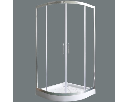 Душевой уголок Cerutti SPA Viva 100х100 7706 профиль Хром стекло прозрачное