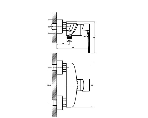 Смеситель для душа Orange Otto M22-200cr Хром