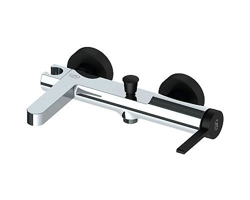 Смеситель для ванны GPD Gildo MBB165-K-S Хром Черный