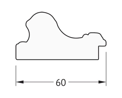 Зеркало Evoform Definite 65х65 Золотые бусы на серебре