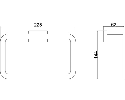 Кольцо для полотенец Belz B904 B90404 Вороненая сталь