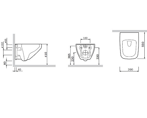 Унитаз подвесной AM.PM Inspire 2.0 C50A1700SC