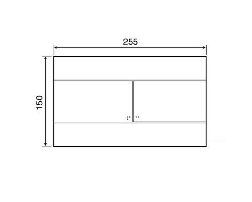 Клавиша смыва Ideal Standard Slim VV659055 Черная